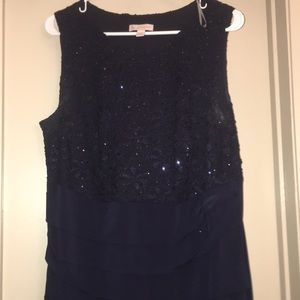 Navy blue dress worn 1x  for my daughters quince.